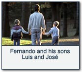 Fernando and his sons Luis and Jos