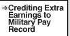 Crediting Extra Earnings to Military Pay Record