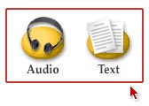 Audio and Text Buttons